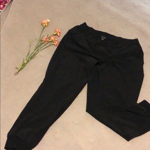 Black dressy joggers.